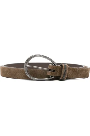 Brunello Cucinelli Buckle-fastening suede belt