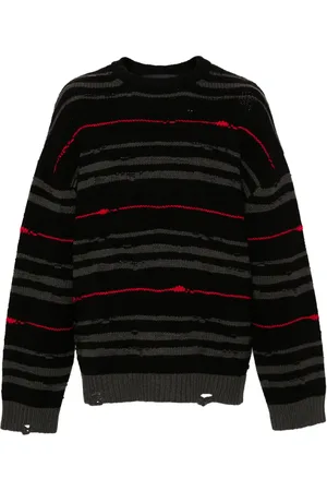 JUUN.J Drop-shoulder striped jumper