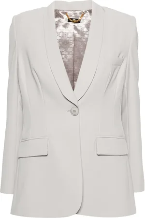 Elisabetta Franchi Shawl-lapels crepe blazer