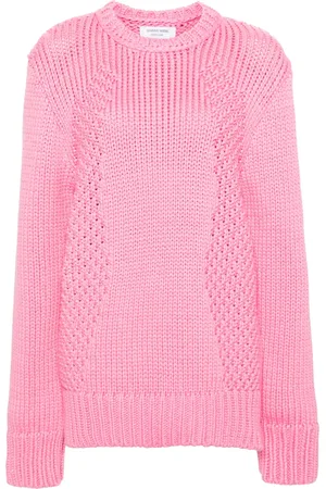 Marine Serre Crew-neck chunky-knit jumper