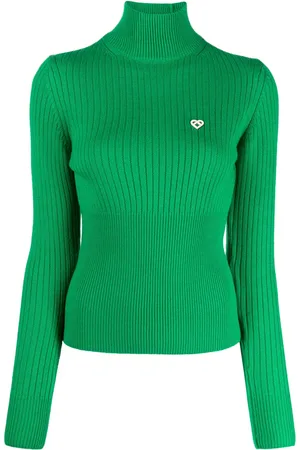 Casablanca Ribbed high-neck jumper