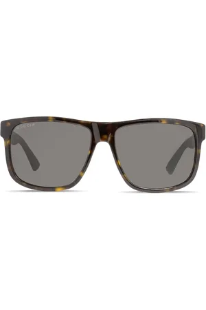 Gucci Web detail square-framed sunglasses