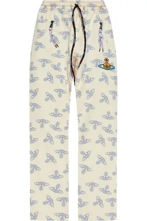 Vivienne Westwood All-over logo high-waisted trousers