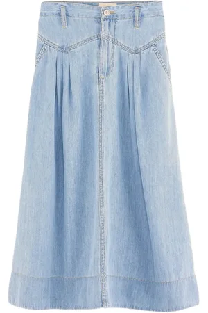 Bellerose Pivoine denim midi skirt