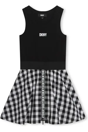 DKNY Logo-print cotton dress