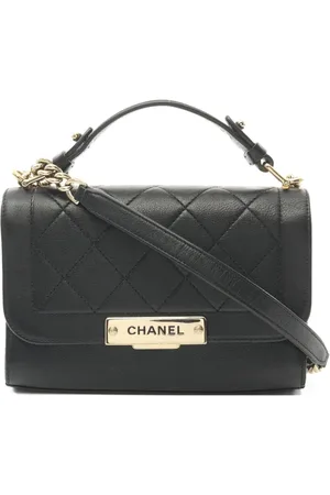 CHANEL 2016-2017 Label Click two-way handbag