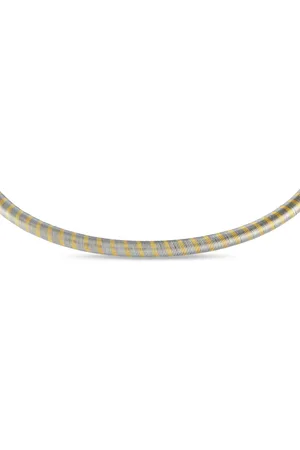 Cartier 1980s 18K yellow two-tone choker necklace