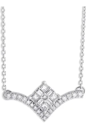 LB Exclusive 10K white gold diamond necklace