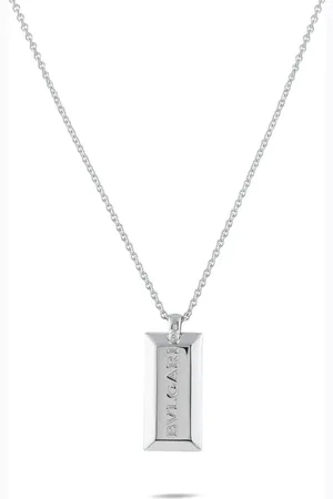 Bvlgari Ingot Bar 18K white gold necklace