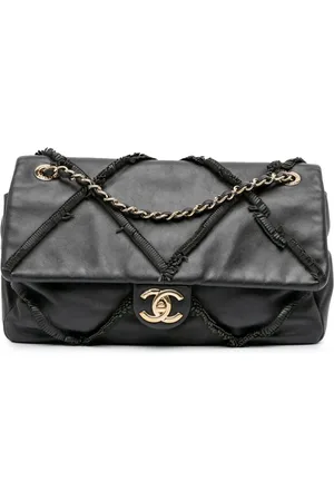 CHANEL 2019 CC Lambskin Fringe Single Flap crossbody bag
