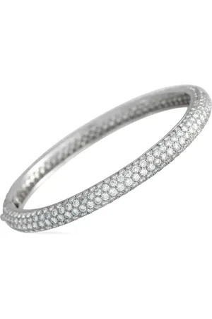 Cartier 18K white gold Etincelle diamond bangle