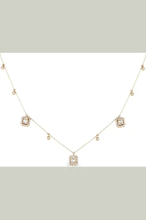 LB Exclusive 14k yellow diamond necklace