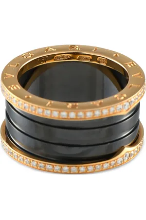 Bvlgari 18K rose gold B.Zero1 diamond ring