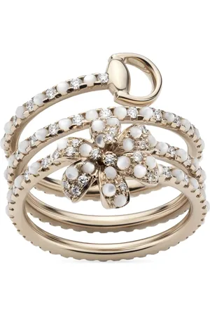 Gucci 18K yellow Flora ring