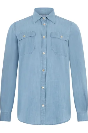 Boglioli Button-down denim shirt