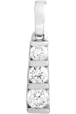 LB Exclusive 14K white gold diamond pendant