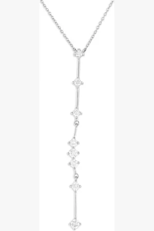 LB Exclusive 14K white gold diamond necklace