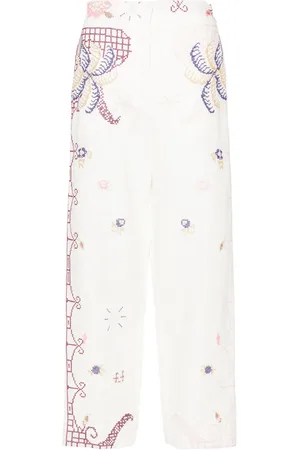 FORTE FORTE Straight-leg linen trousers