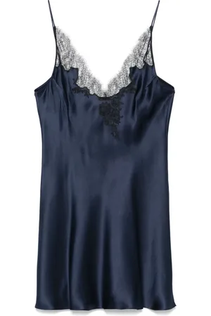 CARINE GILSON Silk satin slip dress