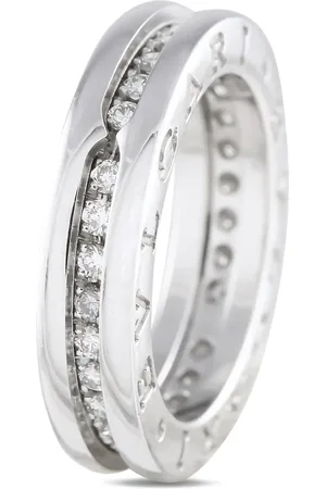 Bvlgari 18K white gold B.Zero1 diamond ring