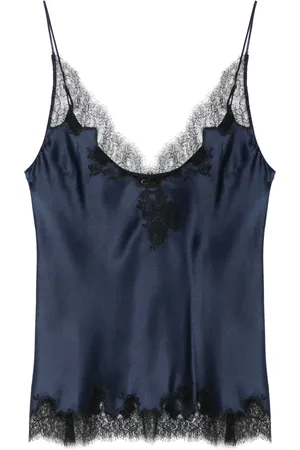 CARINE GILSON Silk satin top