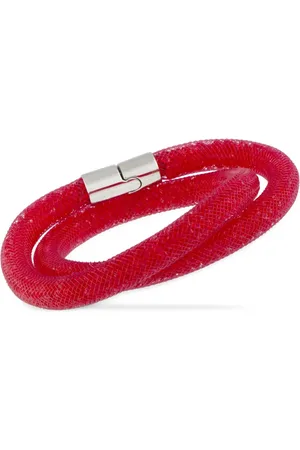 Swarovski 18K white gold Stardust double bracelet