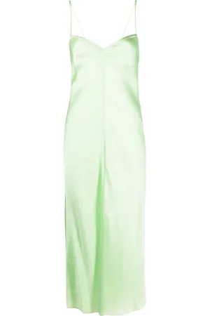 FORTE FORTE Crinkled satin slip dress