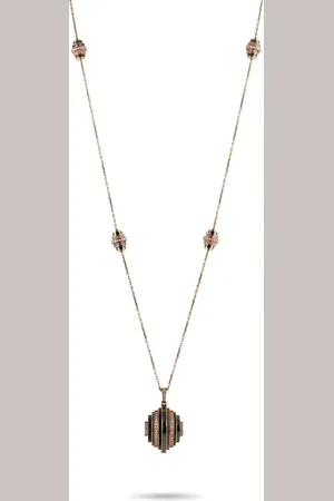 Cartier 18K rose gold Collier Nouvelle Vague multi-stone necklace
