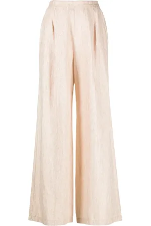 FORTE FORTE Lurex high-waist palazzo trousers