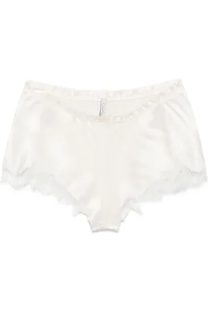 CARINE GILSON Calais Caudry-lace silk shorts