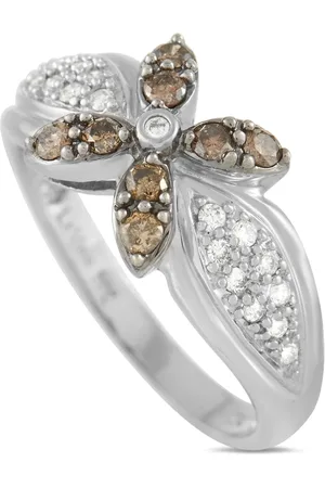 Le Vian Flower 18K white gold diamond ring