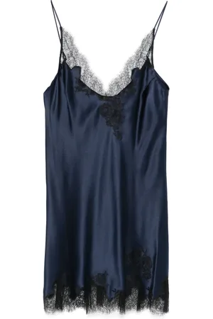 CARINE GILSON Silk satin slip dress