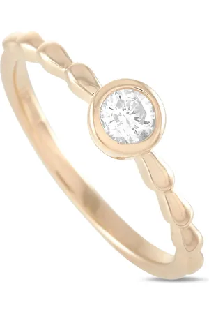 LB Exclusive Pre-owned 14K yellow Solitaire diamond ring