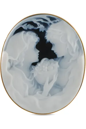 LB Exclusive 18K yellow Cameo onyx brooch