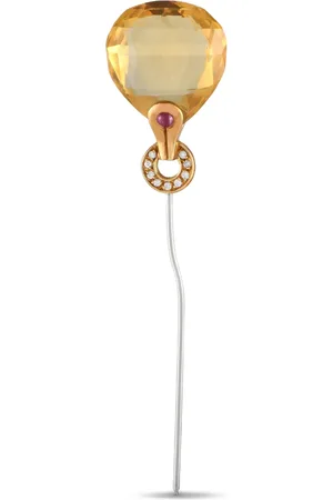 ANTONINI 18K yellow diamond pin