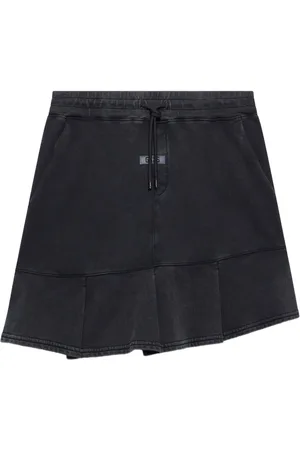 GCDS Stone-washed track skirt