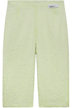 GCDS Vichy capri trousers
