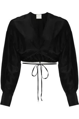 FORTE FORTE Cropped silk blouse