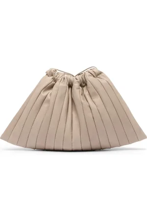 MARSÈLL Arriccio pleated leather clutch