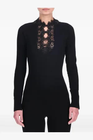 ERMANNO SCERVINO Lace-detailing jumper