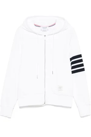 Thom Browne 4-Bar stripe zipped hoodie