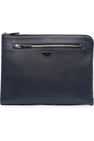 Prada 2013-2024 Saffiano Lux Zip Portfolio clutch bag