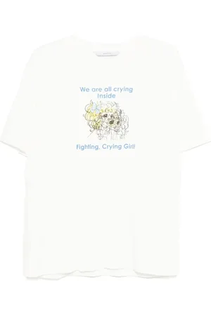 pushBUTTON Crying Girl T-shirt