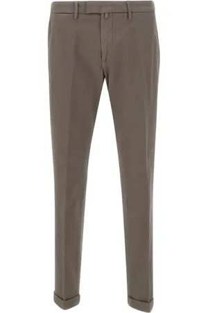 BRIGLIA Pressed-crease trousers