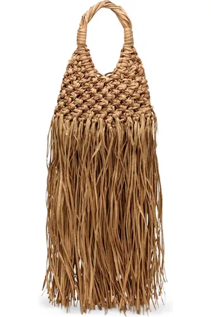 Hibourama Medium raffia tote bag