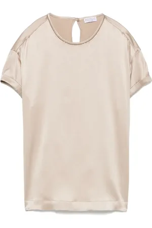Brunello Cucinelli Satin top
