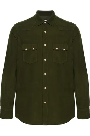 LARDINI Classic-collar cotton shirt