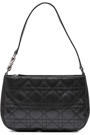 Dior 2001 Perforated Calfskin Cannage shoulder bag