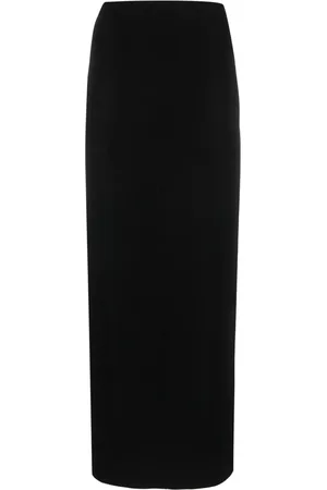 Norma Kamali Side-slit midi skirt