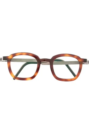 LINDBERG Tortoiseshell round-frame glasses